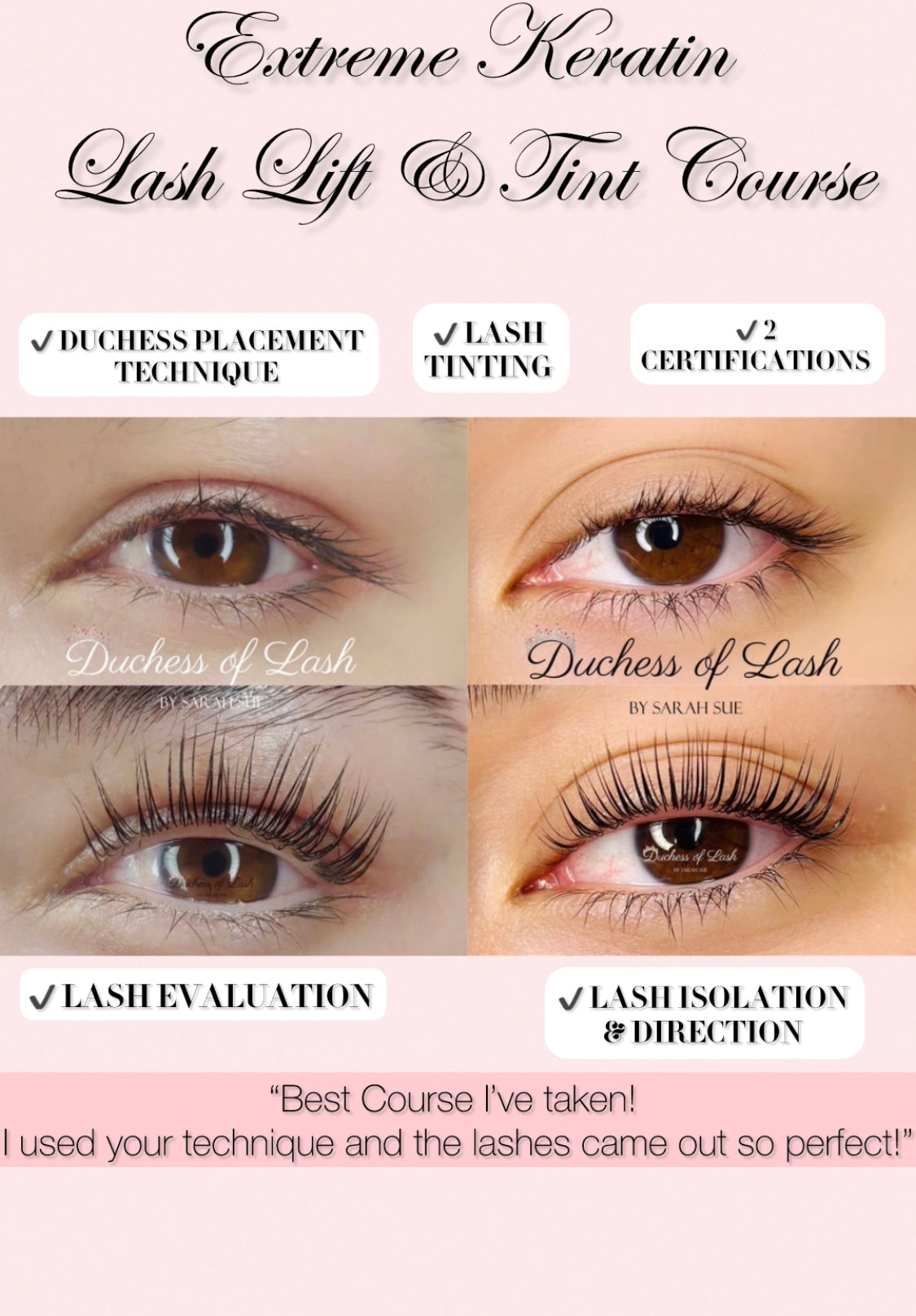 Extreme Keratin Lash Lift & Tint Online Course